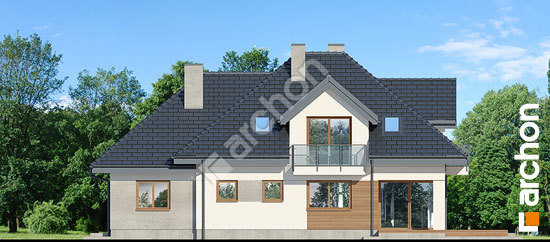 Дворовой фасад Дом в сливах 5 (Г)