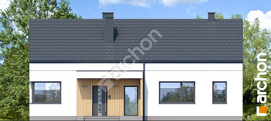 Передній фасад Будинок на лузі 3