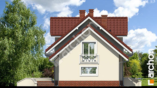 Бочний фасад Будинок у перлівці вер.3