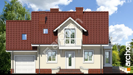 Передній фасад Будинок у перлівці вер.3