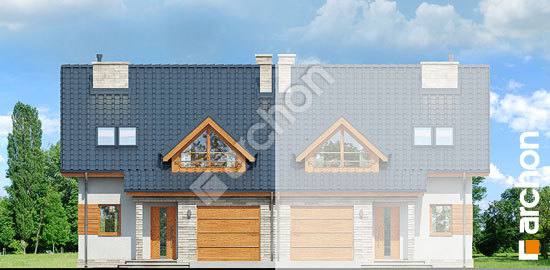 Передній фасад Будинок в клематисах 10 (АБ) вер. 2