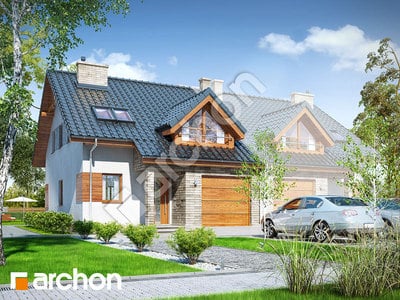 Проєкт будинку ARCHON+ Будинок в клематисах 10 (АБ) вер. 2 