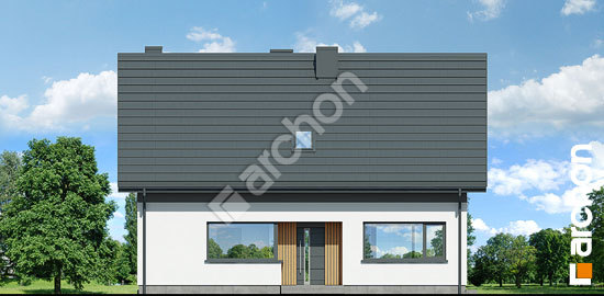 Передний фасад Дом в косариках 4