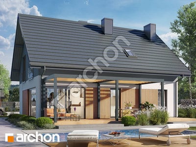 Проєкт будинку ARCHON+ Будинок у косариках 4 