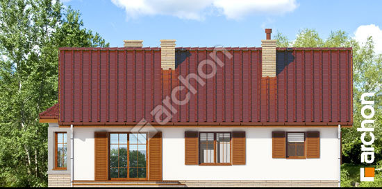 Дворовой фасад Дом в ягодах 2