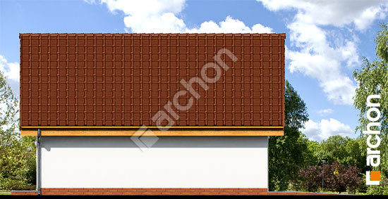 Боковой фасад Г6a - Двухместный гараж