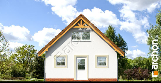 Дворовой фасад Г6a - Двухместный гараж