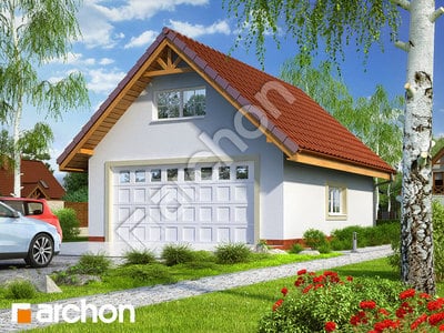 Проект дома ARCHON+ Г6a - Двухместный гараж 