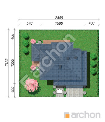 Проєкт будинку ARCHON+ Вілла Міранда 7 (Г2) Ситуація