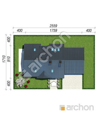 Проект дома ARCHON+ Дом в горошке (Г2) вер.2 Ситуація