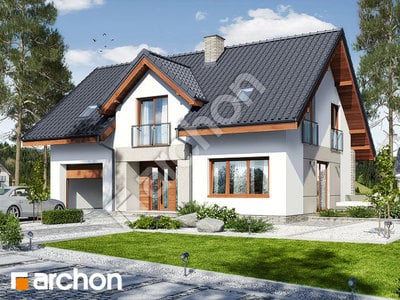 Проект дома ARCHON+ Дом в шафлерах 