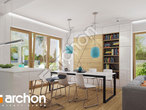 Проект будинку ARCHON+ Будинок в шафлерах денна зона (візуалізація 1 від 5)