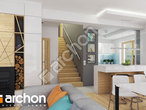 Проект дома ARCHON+ Дом в шафлерах дневная зона (визуализация 1 вид 4)