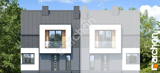 Передний фасад Дом на пригорке 3 (Б)