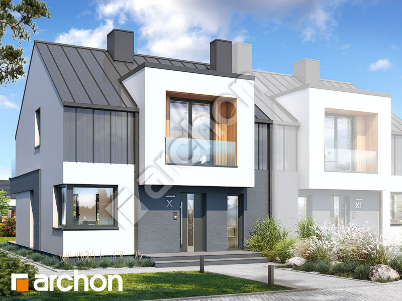 Проект будинку ARCHON+ Будинок на пагорбі 3 (Б) Вид 1