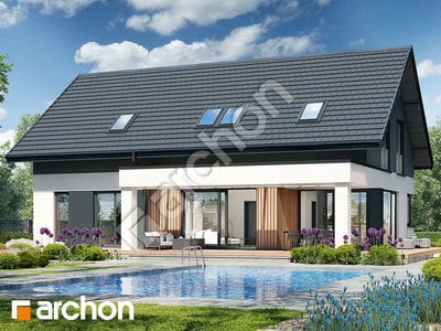 Проект дома ARCHON+ Дом в дабециях 4 (Г) 