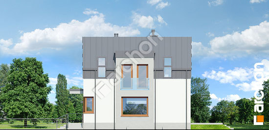 Боковой фасад Дом в подбелах (П) вер.2