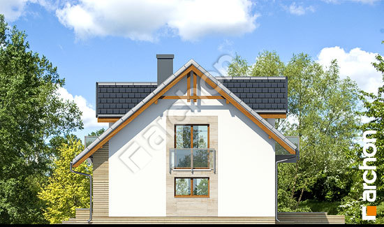 Боковой фасад Дом в рододендронах 15 (ПН)