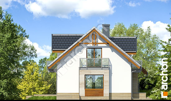 Боковой фасад Дом в рододендронах 15 (ПН)