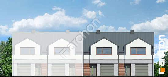 Передний фасад Дом под гинко 23 (ГР2Б)