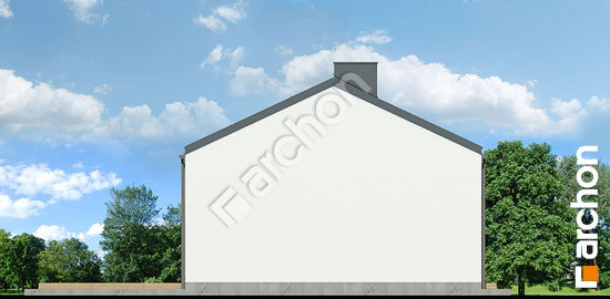 Боковой фасад Летний домик над рекой