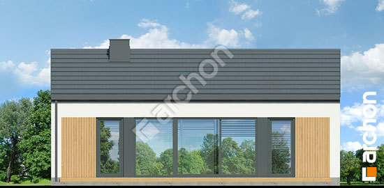 Дворовий фасад Літній будиночок над річкою