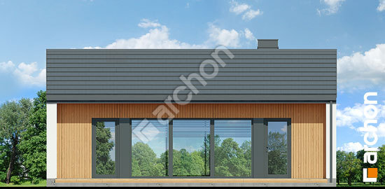 Передний фасад Летний домик над рекой