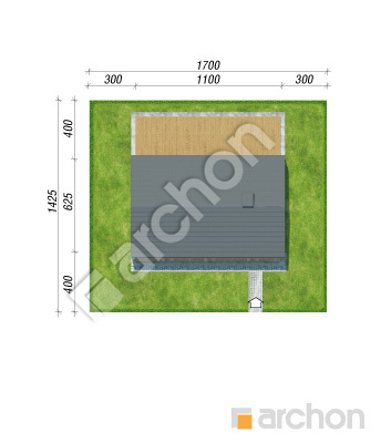 Проект дома ARCHON+ Летний домик над рекой Ситуація