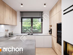 Проект дома ARCHON+ Дом в хлорофитуме 23 (Е) ВИЭ визуализация кухни 1 вид 2