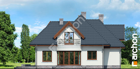 Бочний фасад Будинок в бересклеті вер.2