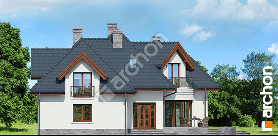 Бочний фасад Будинок в бересклеті вер.2