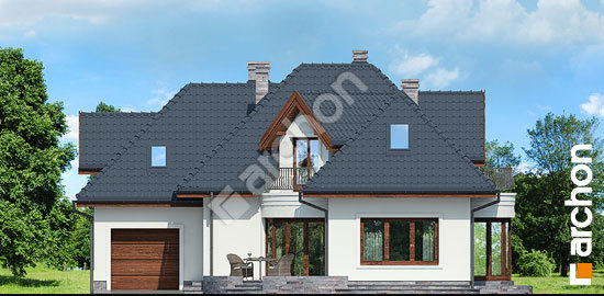 Передний фасад Дом в бересклете вер.2