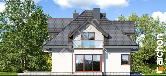 Боковой фасад Дом в нектаринах 4 (Г2Н)