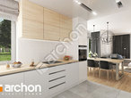 Проект будинку ARCHON+ Будинок в нектаринах 4 (Г2Н) візуалізація кухні 1 від 2