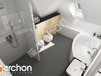 Проект дома ARCHON+ Дом в нектаринах 4 (Г2Н) визуализация ванной (визуализация 3 вид 4)