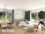 Проект дома ARCHON+ Дом в нектаринах 4 (Г2Н) дневная зона (визуализация 1 вид 2)