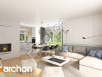 Проект дома ARCHON+ Дом в нектаринах 4 (Г2Н) дневная зона (визуализация 1 вид 3)