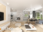 Проект дома ARCHON+ Дом в нектаринах 4 (Г2Н) дневная зона (визуализация 1 вид 5)