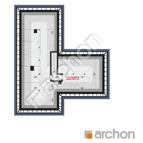 Проект будинку ARCHON+ Будинок в трояндах 2 (Г) План мансандри
