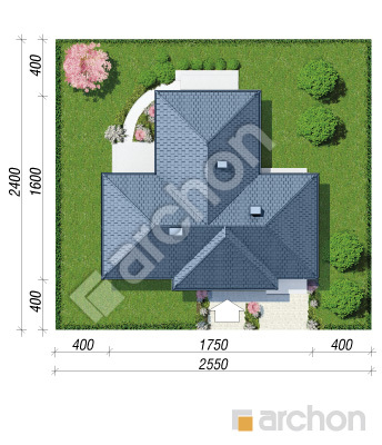 Проєкт будинку ARCHON+ Будинок в галах 2 (Г) Ситуація
