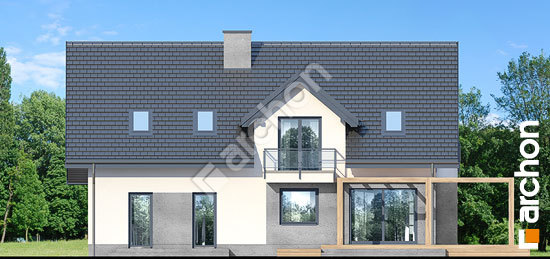 Дворовой фасад Дом в рододендронах 15 (Г2Н)