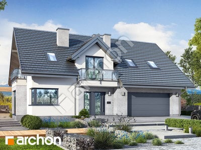 Проект дома ARCHON+ Дом в рододендронах 15 (Г2Н) 