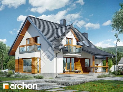 Проект дома ARCHON+ Дом в тамарисках 10 (Н) Вид 2