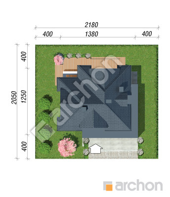 Проект дома ARCHON+ Вилла Миранда 5 (Г2) Ситуація