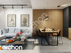 Проект будинку ARCHON+ Будинок при тракті (Р2С) денна зона (візуалізація 1 від 2)