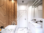 Проект будинку ARCHON+ Будинок в коручках 10 візуалізація ванни (візуалізація 3 від 2)