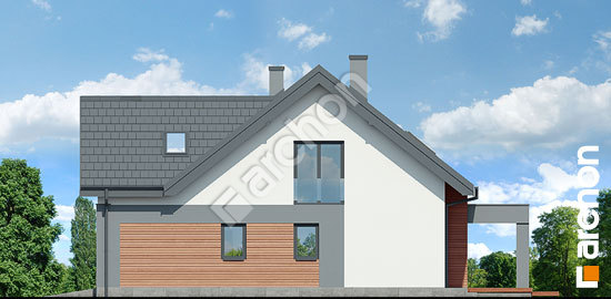 Боковой фасад Дом в альбициях 2 (Г2)