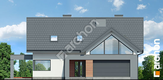 Передний фасад Дом в альбициях 2 (Г2)