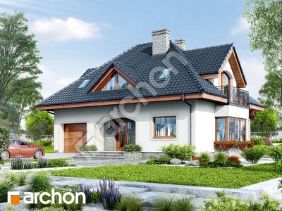 Проект дома ARCHON+ Дом в клеверках 5 