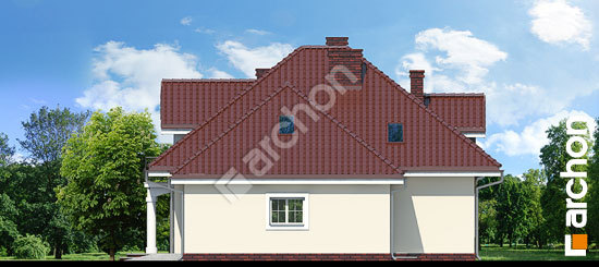 Бочний фасад Будинок в тим'яні 2